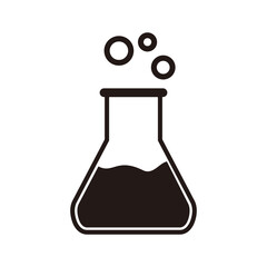 Erlenmeyer Flask icon vector Illustration symbol