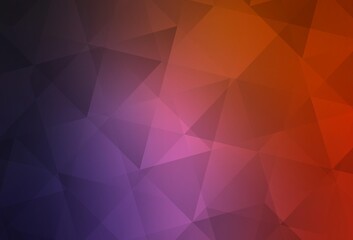 Obraz premium Dark Pink, Red vector shining triangular background.