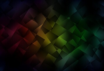Obraz premium Dark Green, Red vector low poly layout.