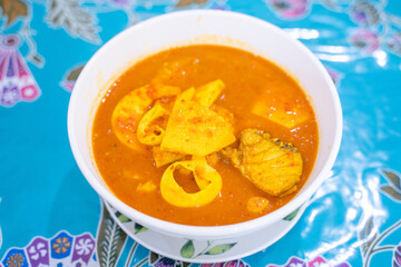 Thai southern orange curry with snapper