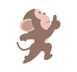 Obraz premium おさるのキャラクター 一番