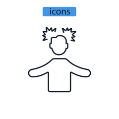 Stress Reduction icons  symbol vector elements for infographic web