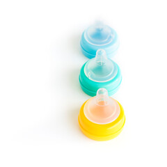 Baby pacifier on white background topview - 508351793