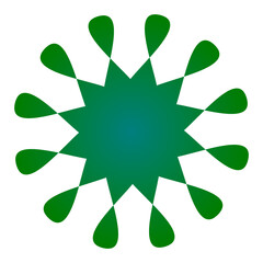 Beautiful and attractive green mandala vector design