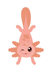axolotl smiling design