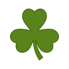 Clover isolated on white background. Vector illustration