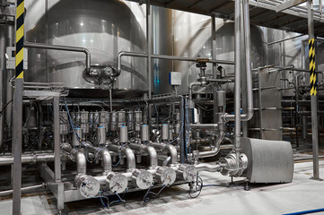 Pipeline system for fermented milk products making at plant