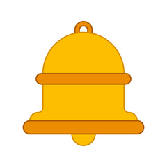 Bell isolated on white background. Vector illustration