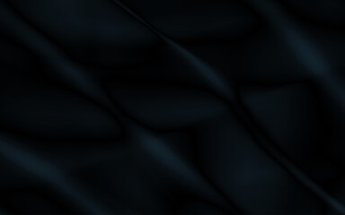 Abstract black fabric with soft wave texture background