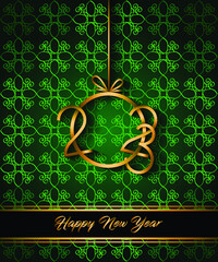 2023 Happy New Year background for your seasonal invitations, festive posters, greetings cards.