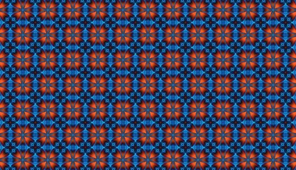 Textile pattern. Raster seamless pattern, repeating abstract figures.