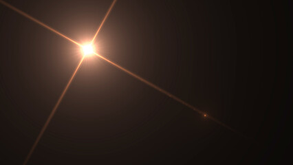 Fototapeta na wymiar banner with bright star with rays