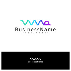 Letter WME logo design vector template, Initial WME logo concepts illustration.