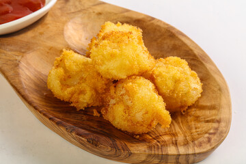 Japanese traditional tempura with scallop