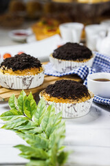 cake with chocolate