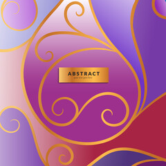 Colorful abstract background. Luxury vector pattern template. Colorful design elements. Great for invitation, packaging, flyer, wallpaper or any desired idea.