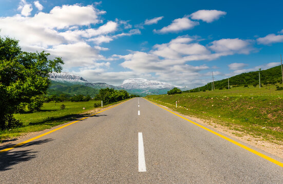 Road to Shahdag resort located in Azerbaijan