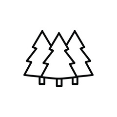 Forest vector for website symbol icon presentation