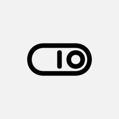 Switch icon in line style about essentials, use for website mobile app presentation