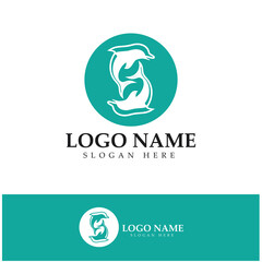 dolphin icon logo design symbol vector