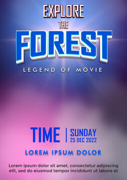 movie theme poster/flyer template