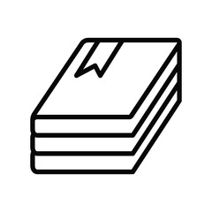 Textbooks icon vector graphic illustration
