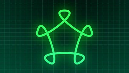 Isolated trendy logo animation in high resolution