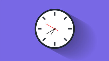 Simple modern clock moving animation