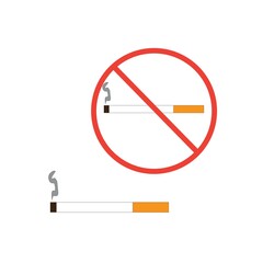 smoking logo icon vector design template