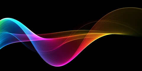  Abstract rainbow light wave futuristic background
