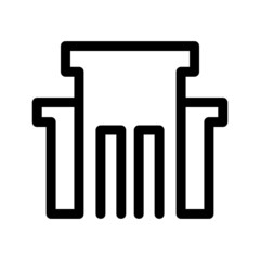 bank icon or logo isolated sign symbol vector illustration - high quality black style vector icons
