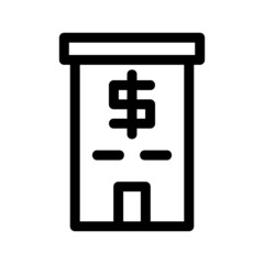 bank icon or logo isolated sign symbol vector illustration - high quality black style vector icons
