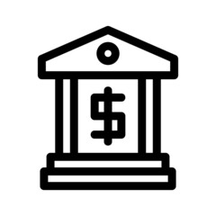 bank icon or logo isolated sign symbol vector illustration - high quality black style vector icons
