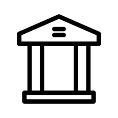 bank icon or logo isolated sign symbol vector illustration - high quality black style vector icons
