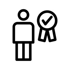 best employee icon or logo isolated sign symbol vector illustration - high quality black style vector icons
