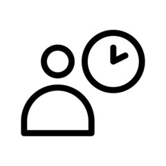 business hours icon or logo isolated sign symbol vector illustration - high quality black style vector icons
