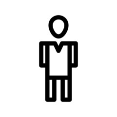 business man ok icon or logo isolated sign symbol vector illustration - high quality black style vector icons
