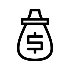 dollar broker icon or logo isolated sign symbol vector illustration - high quality black style vector icons
