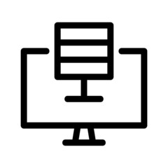 executive database icon or logo isolated sign symbol vector illustration - high quality black style vector icons
