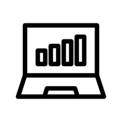 growing graph icon or logo isolated sign symbol vector illustration - high quality black style vector icons
