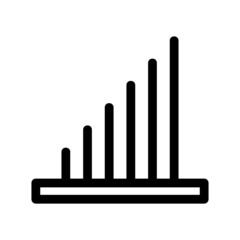 growing graph icon or logo isolated sign symbol vector illustration - high quality black style vector icons
