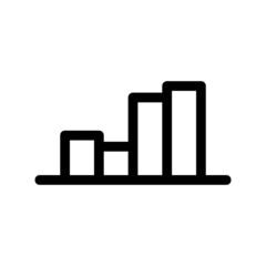 growing graph icon or logo isolated sign symbol vector illustration - high quality black style vector icons
