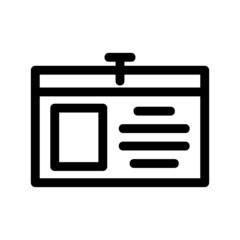 id card icon or logo isolated sign symbol vector illustration - high quality black style vector icons
