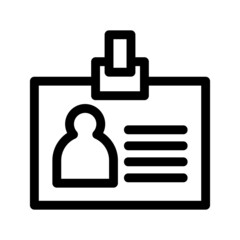 id card icon or logo isolated sign symbol vector illustration - high quality black style vector icons
