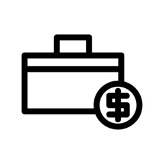 job money icon or logo isolated sign symbol vector illustration - high quality black style vector icons
