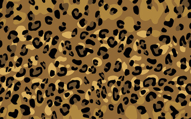 Abstract modern leopard seamless pattern. Animals trendy background. Color decorative vector stock illustration for print, card, postcard, fabric, textile. Modern ornament of stylized skin