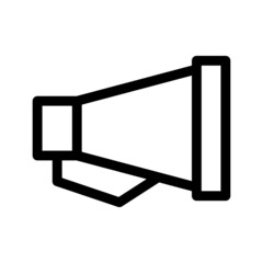 megaphone icon or logo isolated sign symbol vector illustration - high quality black style vector icons

