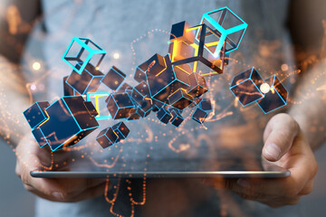 Technology background. Big data concept