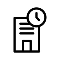 work time icon or logo isolated sign symbol vector illustration - high quality black style vector icons
