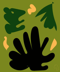 Obraz premium Modern Abstract Shapes Background